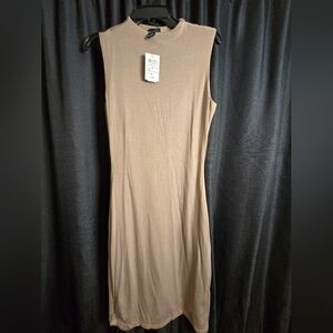 Windsor Sleeveless Beige Midi Dress